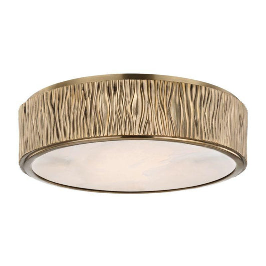 Hudson Valley Crispin Flush Mount Antique Brass