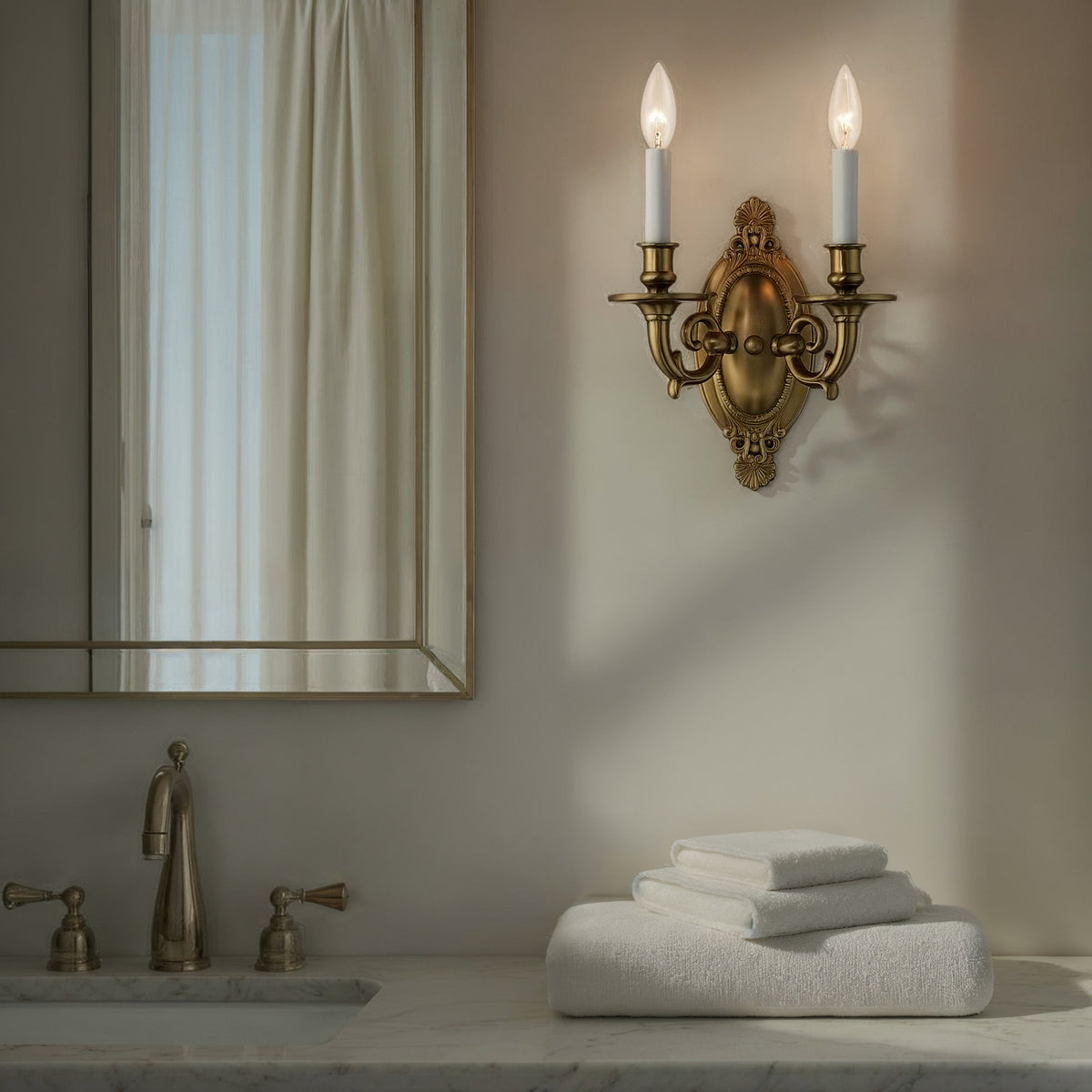 Crystorama Milford 2-Light Wall Sconce - lifestyle