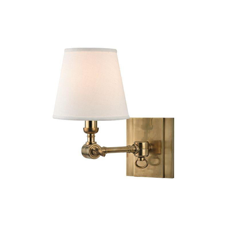 Hudson Valley Hillsdale Wall Sconce Aged Brass
