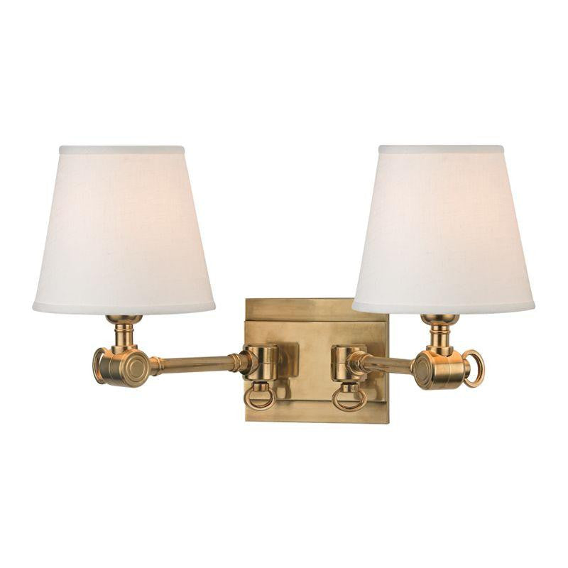 Hudson Valley Hillsdale Wall Sconce Antique Brass