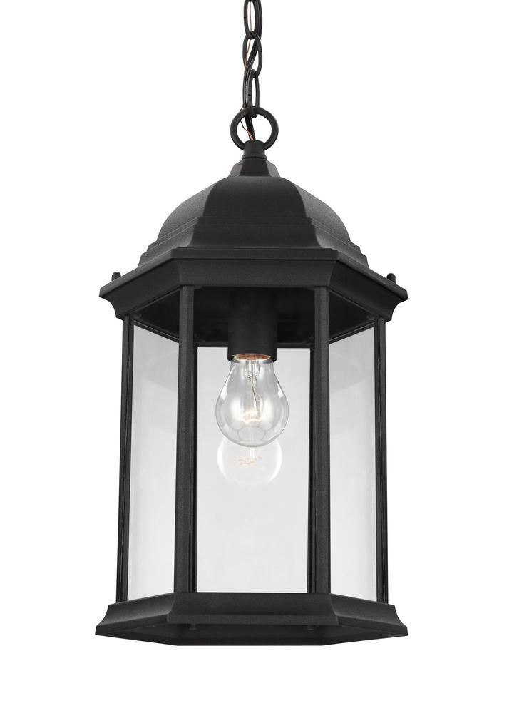 Generation Lighting Sevier One Light Outdoor Pendant Black