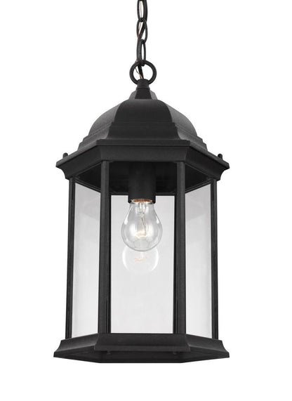 Generation Lighting Sevier One Light Outdoor Pendant Black
