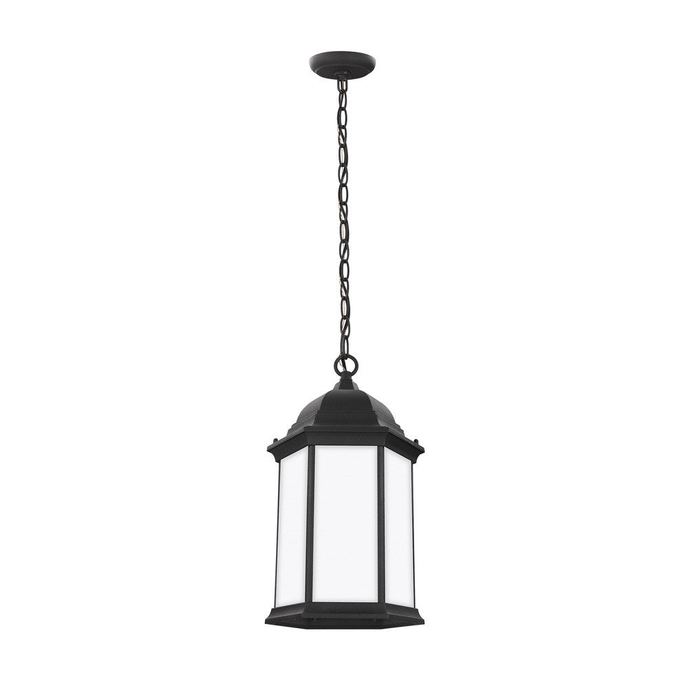 Generation Lighting Sevier One Light Outdoor Pendant Black