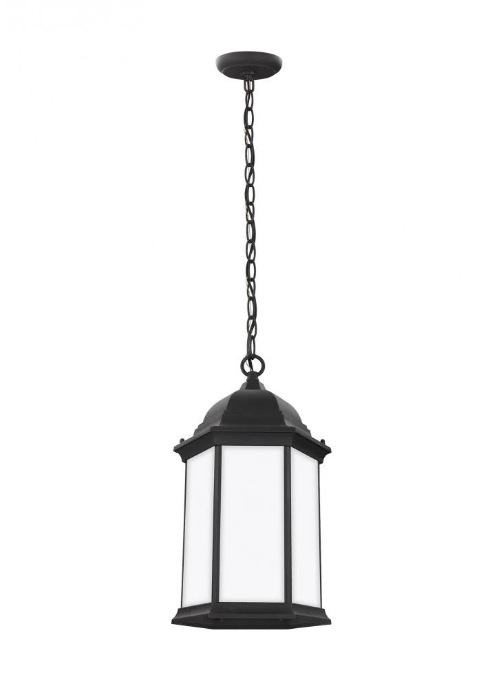 Generation Lighting Sevier One Light Outdoor Pendant Black