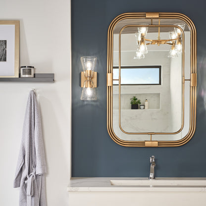 Capital Lyra Wall Sconce Aged Brass