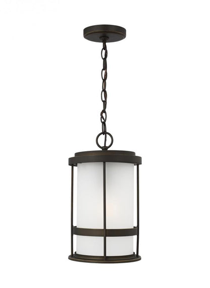 Generation Lighting Wilburn One Light Outdoor Pendant Lantern Antique Bronze