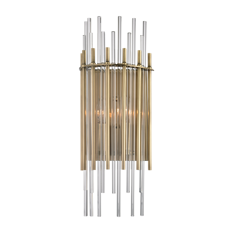 Hudson Valley Wallis Wall Sconce Antique Brass