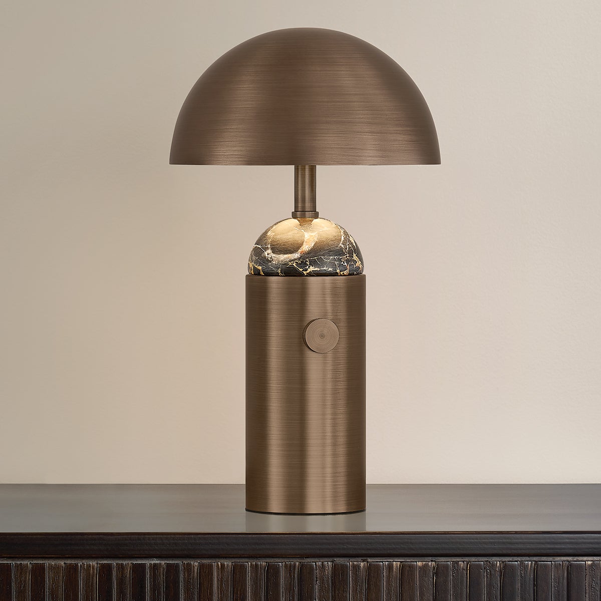 Hudson Valley Parkston Table Lamp in Heritage Bronze, detail