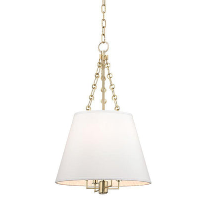 Hudson Valley Burdett Pendant Aged Brass