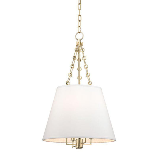 Hudson Valley Burdett Pendant Aged Brass