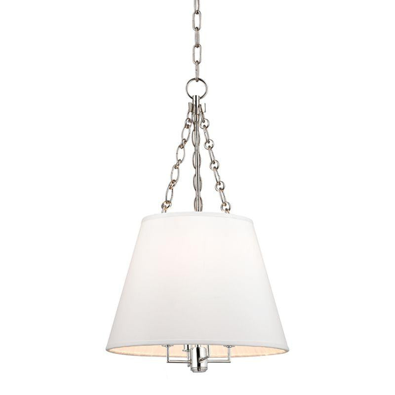 Hudson Valley Burdett Pendant Polished Nickel