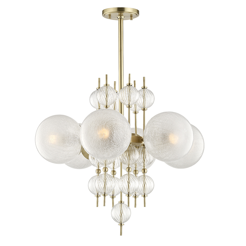 Hudson Valley Calypso Chandelier Antique Brass