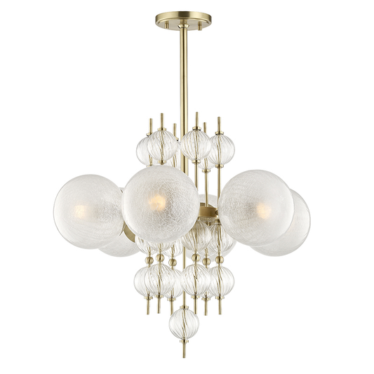 Hudson Valley Calypso Chandelier Antique Brass