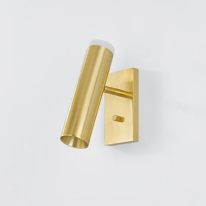 Hudson Valley Clark Wall Sconce Aged Brass detail view 1