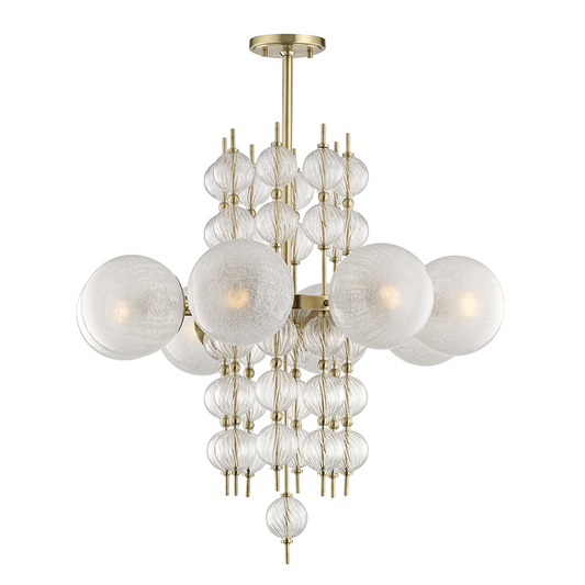 Hudson Valley Calypso Chandelier Antique Brass