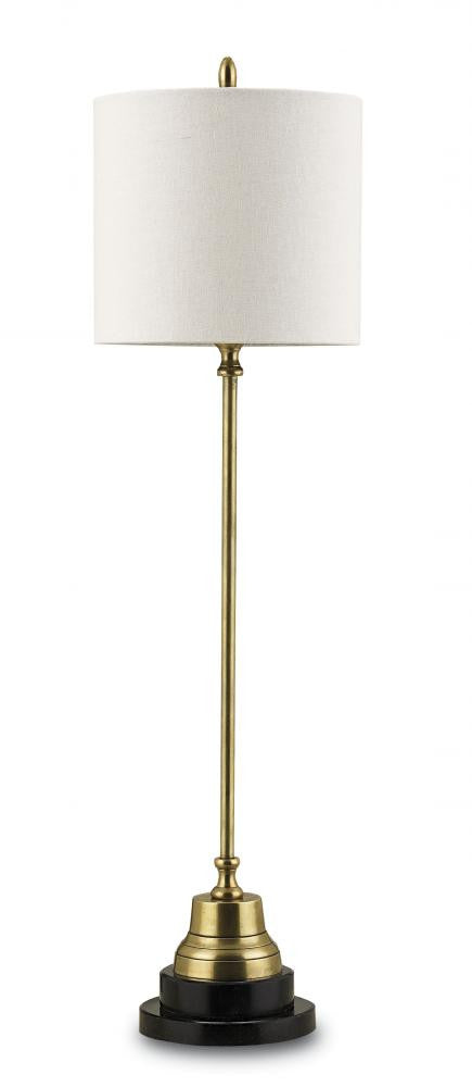 Messenger Brass Table Lamp Currey and Company 6472