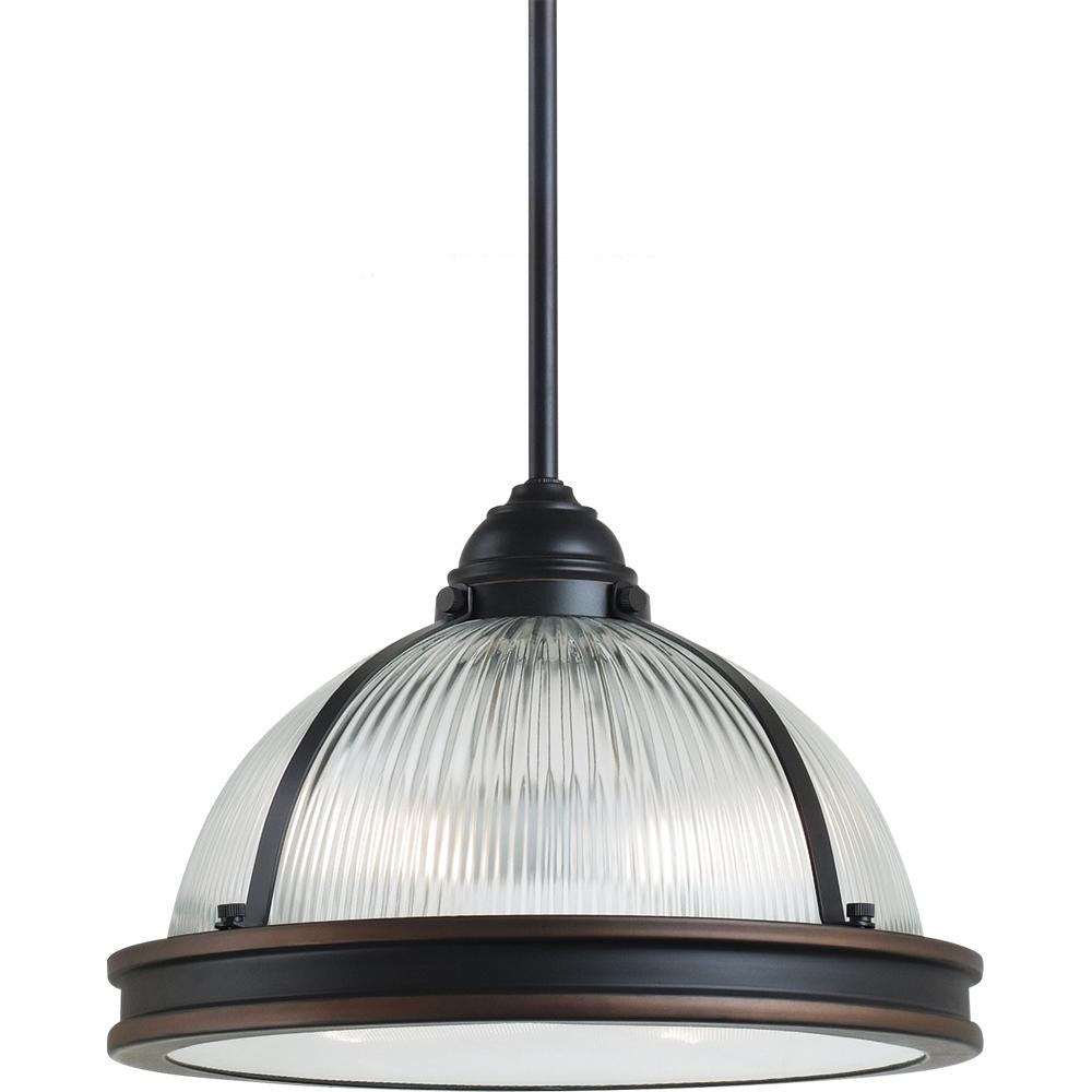 Generation Lighting Pratt Street Prismatic Two Light Pendant Autumn Bronze