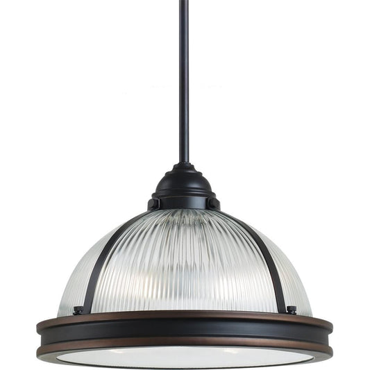 Generation Lighting Pratt Street Prismatic Two Light Pendant Autumn Bronze