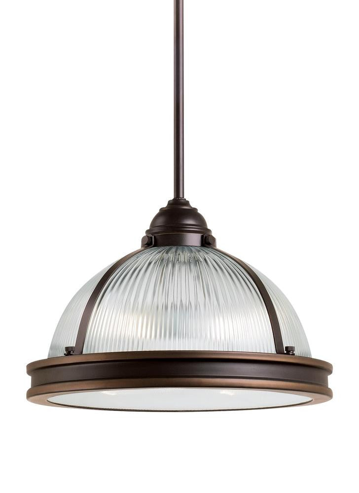 Generation Lighting Pratt Street Prismatic Two Light Pendant Autumn Bronze