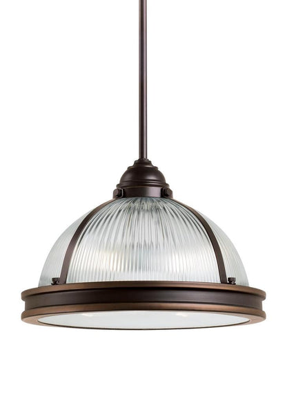 Generation Lighting Pratt Street Prismatic Two Light Pendant Autumn Bronze