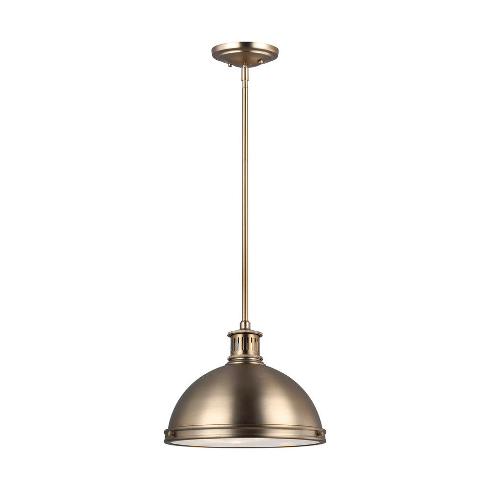 Generation Lighting Pratt Street Metal Two Light Pendant Satin Brass
