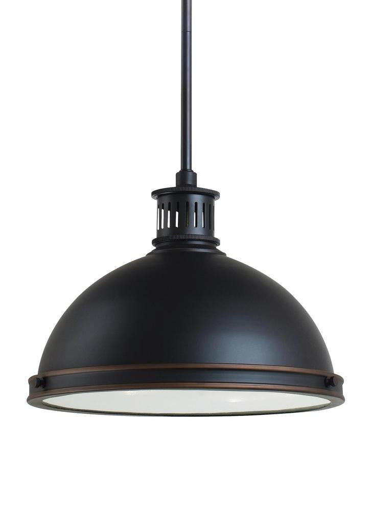 Generation Lighting Pratt Street Metal Two Light Pendant Autumn Bronze