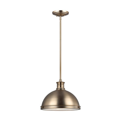 Generation Lighting Pratt Street Metal Two Light Pendant Satin Brass