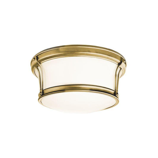 Hudson Valley Newport Flush Mount Antique Brass