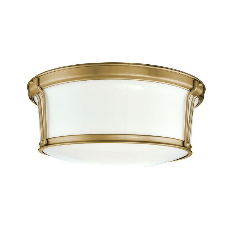 Hudson Valley Newport Flush Mount Antique Brass