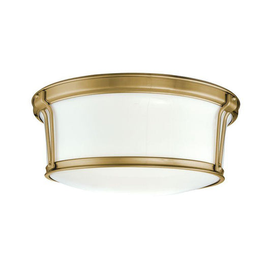 Hudson Valley Newport Flush Mount Antique Brass