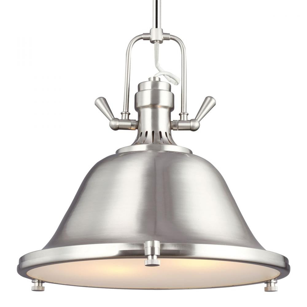 Generation Lighting Stone Street Two Light Pendant Brushed Nickel