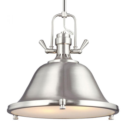 Generation Lighting Stone Street Two Light Pendant Brushed Nickel