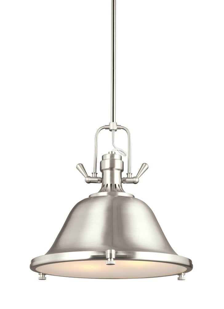Generation Lighting Stone Street Two Light Pendant Brushed Nickel
