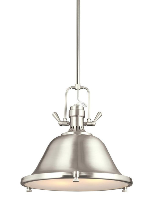 Generation Lighting Stone Street Two Light Pendant Brushed Nickel