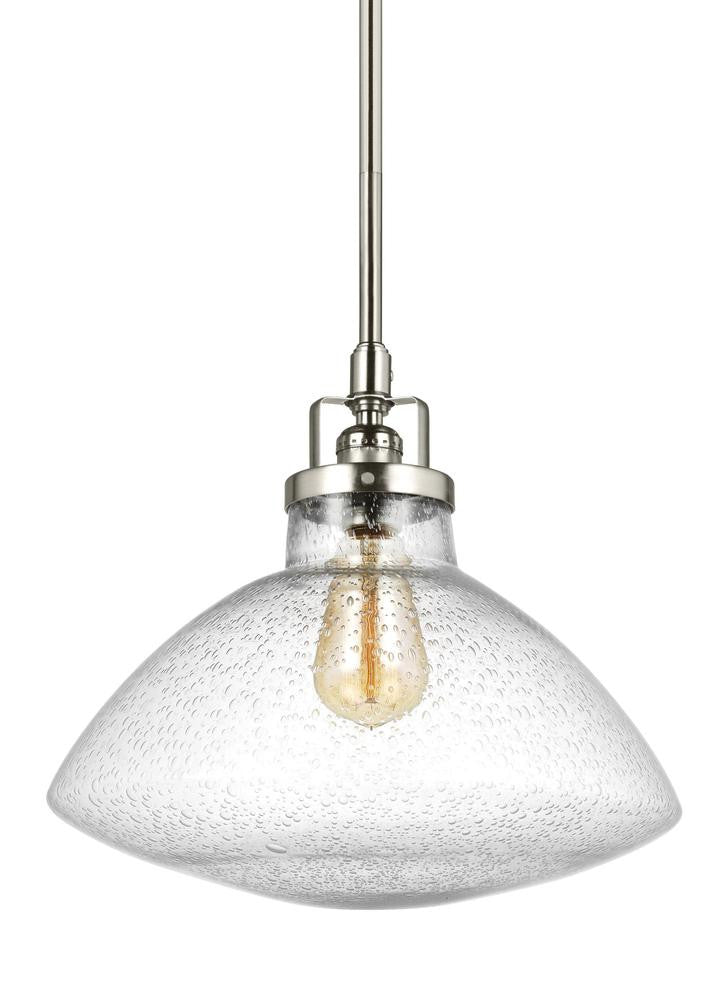 Generation Lighting Belton One Light Pendant Brushed Nickel