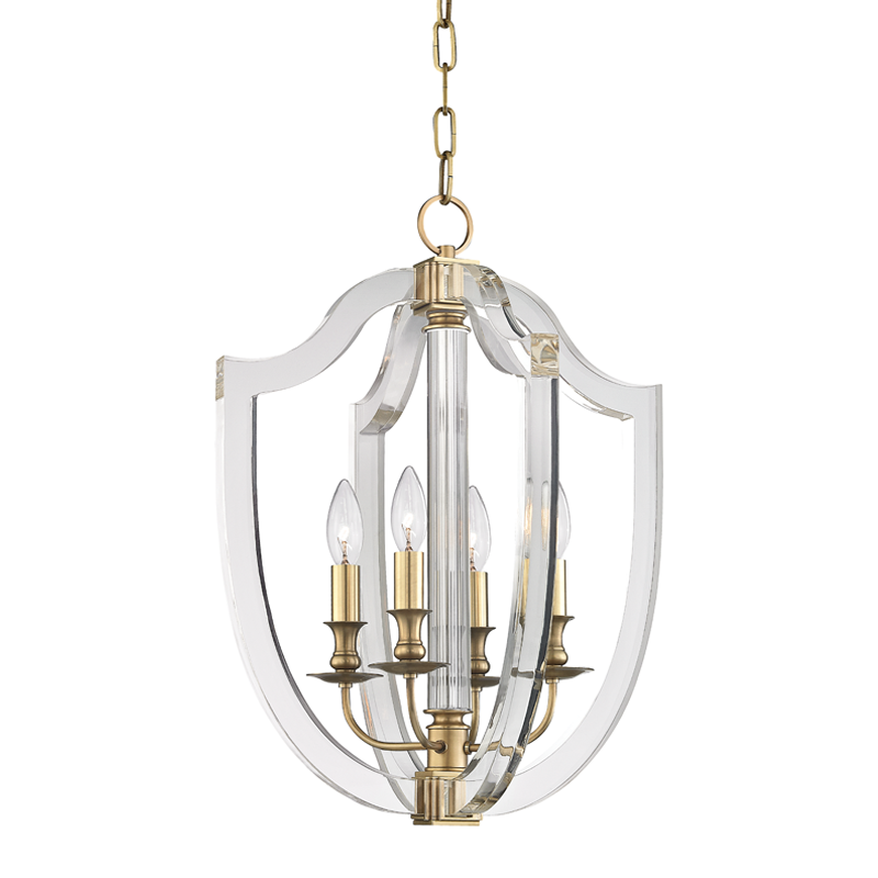 Hudson Valley Arietta Pendant Aged Brass