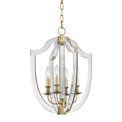 Hudson Valley Arietta Pendant Aged Brass