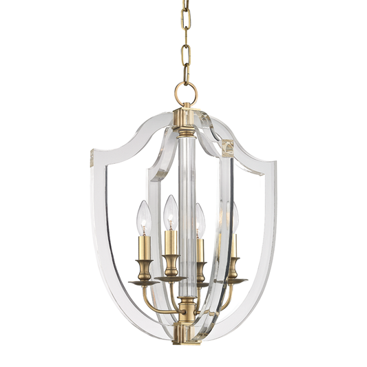 Hudson Valley Arietta Pendant Aged Brass