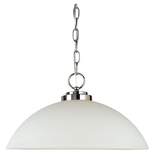 Generation Lighting Oslo One Light Pendant Chrome