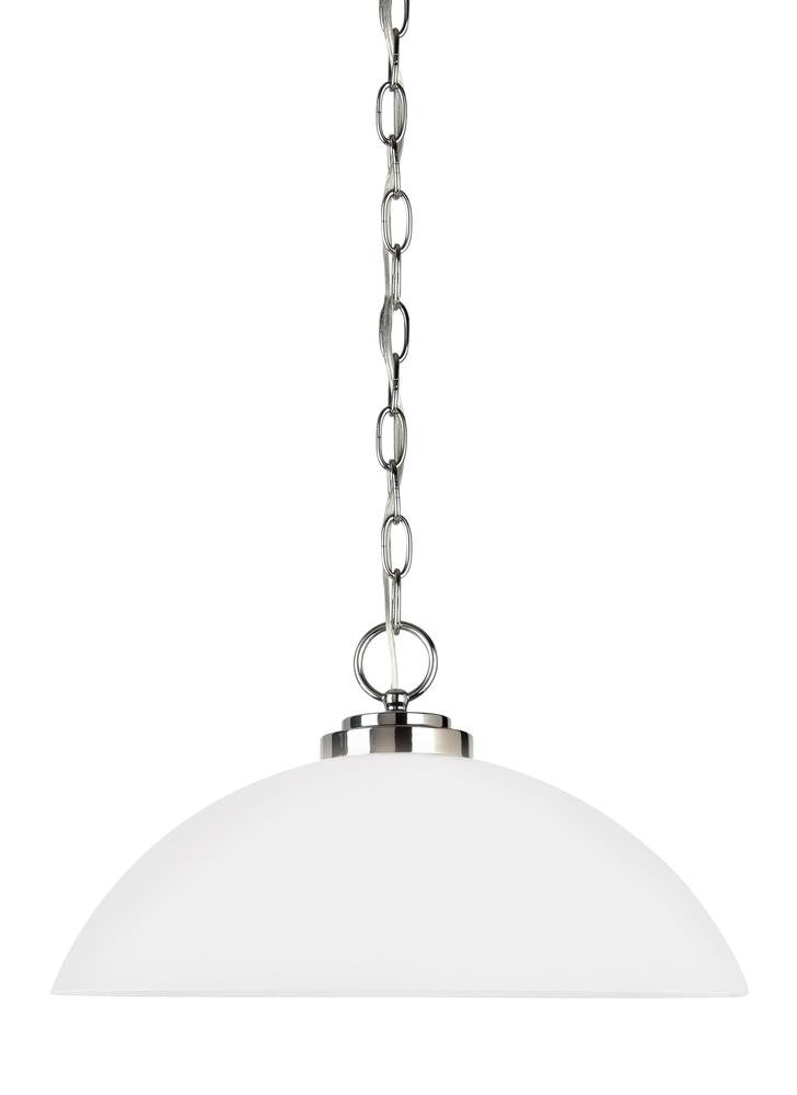 Generation Lighting Oslo One Light Pendant Chrome