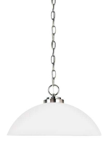 Generation Lighting Oslo One Light Pendant Chrome