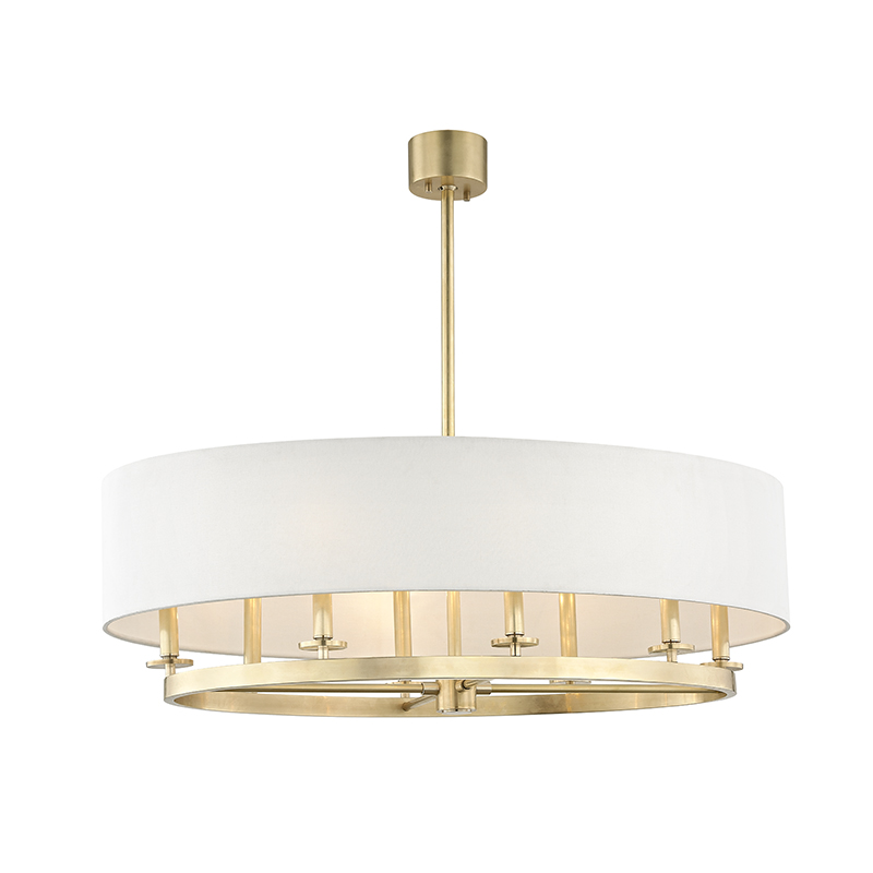Hudson Valley Durham Linear Chandelier Aged Brass
