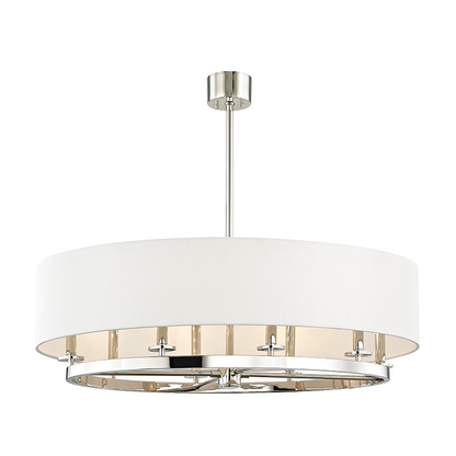 Hudson Valley Durham Linear Chandelier Polished Nickel