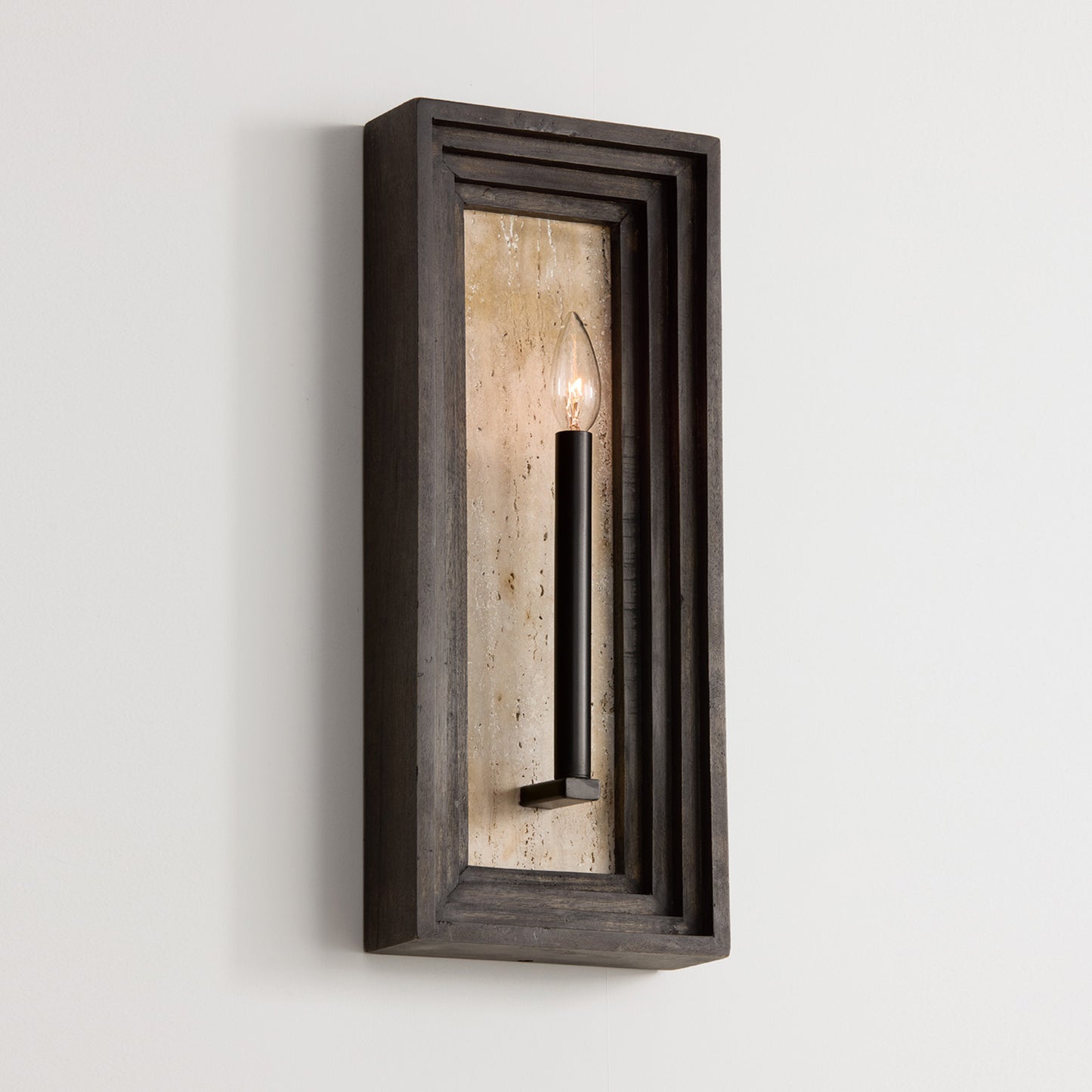 Capital Dunn Sconce in Espresso Stain and Black