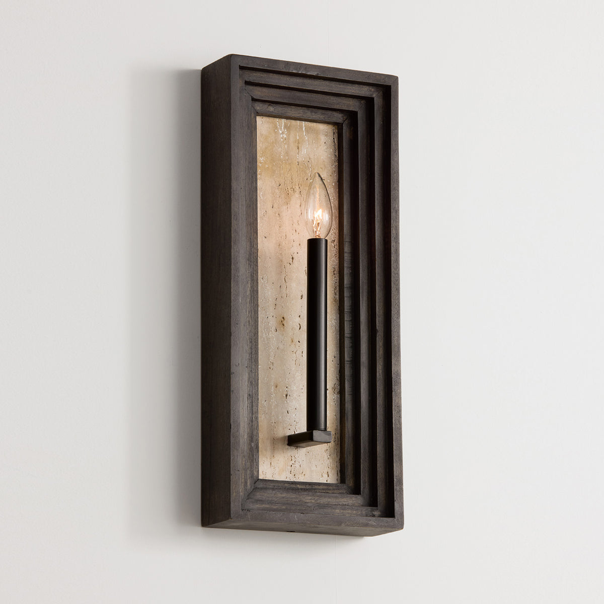 Capital Dunn Sconce in Espresso Stain and Black