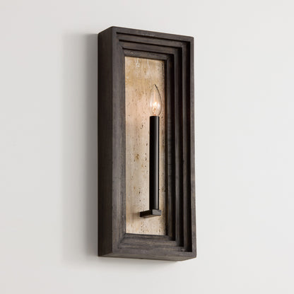 Capital Dunn Sconce in Espresso Stain and Black