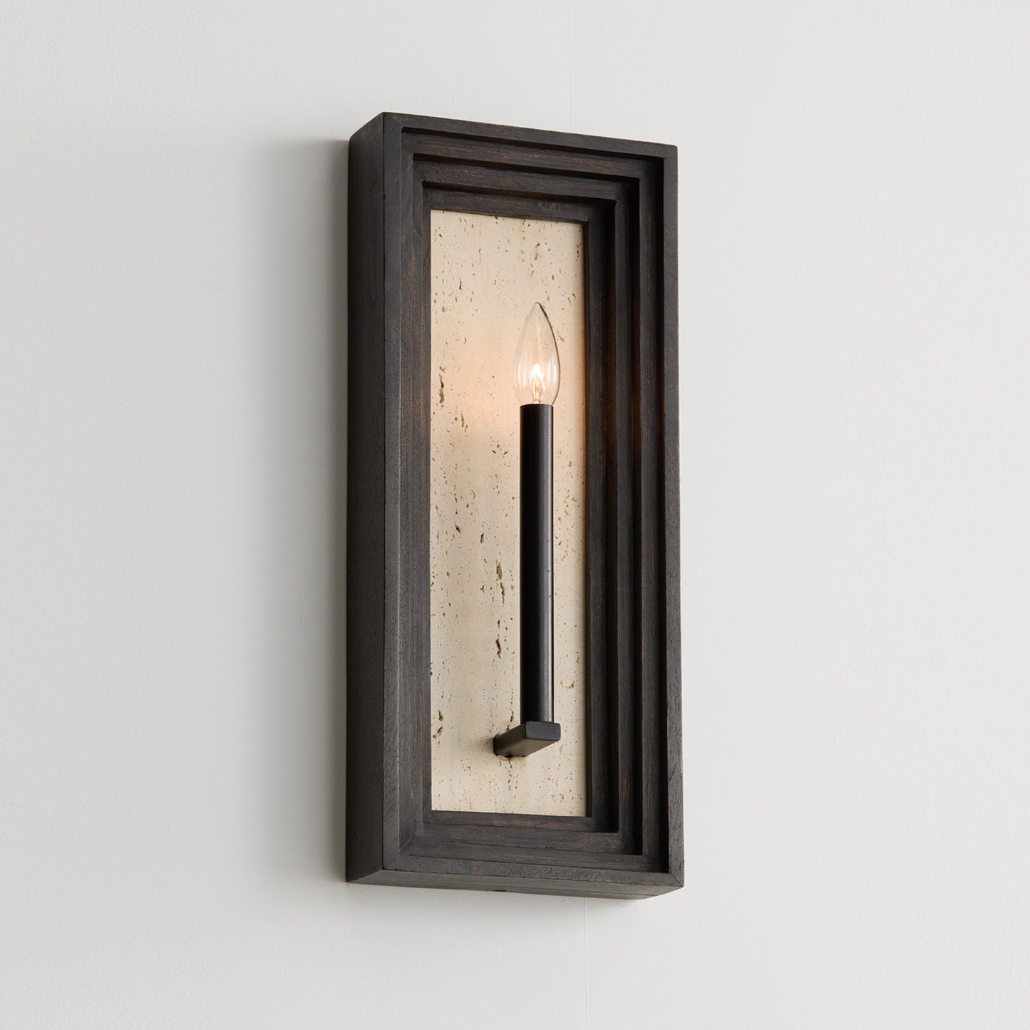 Capital Dunn Sconce in Espresso Stain and Black