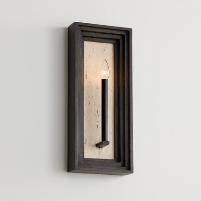 Capital Dunn Sconce in Espresso Stain and Black