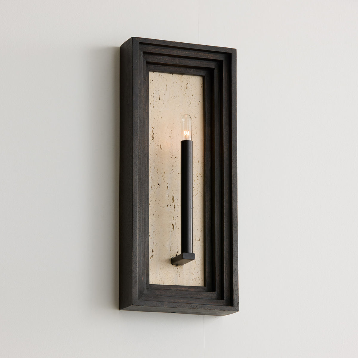 Capital Dunn Sconce in Espresso Stain and Black