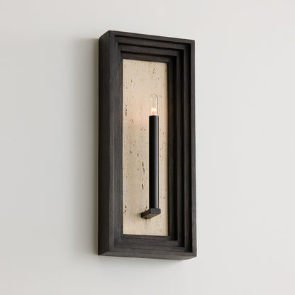 Capital Dunn Sconce in Espresso Stain and Black